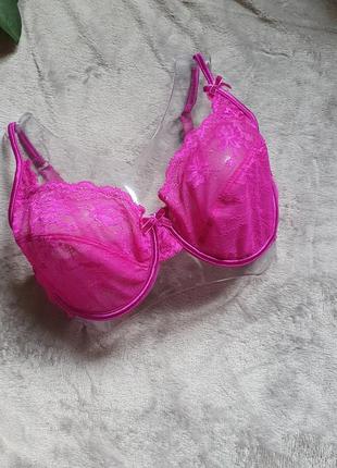 Яркий кружевной бюстгальтер с мягкой чашкой 75д!