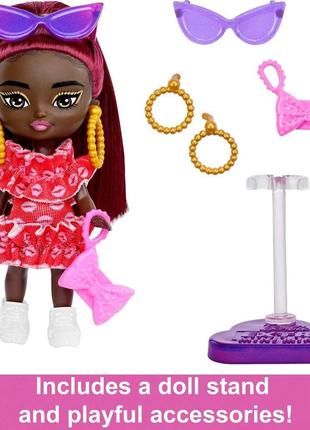 Barbie extra mini minis . барбі екстра міні з бордовим волоссям код/артикул 75 804 код/артикул 75 804 код/артикул 75 8042 фото