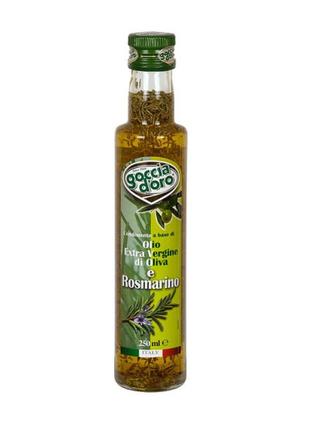 Оливковое масло extra vergine с розмарином - 0,25 л (италия) - оригинал код/артикул 191 80032500022532 фото