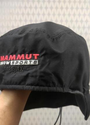 Шапка mammut gore tex snow sport подшлемник ушанка outdoor черная мужская мамут mamut extreme флис флисовая спортивная