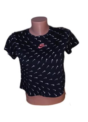 Футболка детская nike g nsw tee crop swooshfetti1 фото