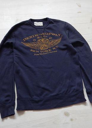 Кофта свитшот vintage denim and supply polo ralph lauren sweatshirt