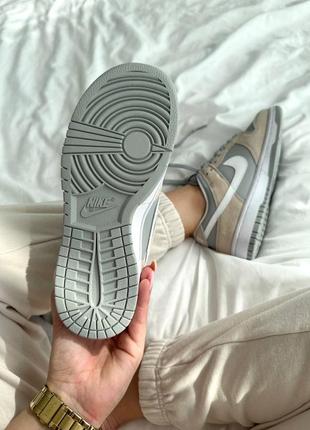 Замшевые кроссовки nike dunk wolf grey5 фото