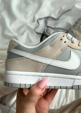 Замшевые кроссовки nike dunk wolf grey9 фото