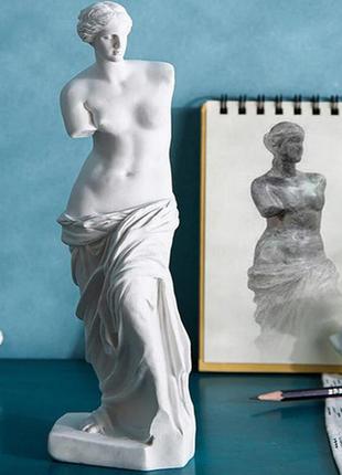 Статуетка венера мілоська resteq. фігурка для інтер'єру афродіта з острова мілос 9x9x29 см