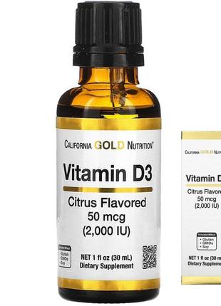 California gold nutrition витамин d3 из цитрусовых 2000 м 30 мл 1 жидкая унция д3 жидкий cgn-02114