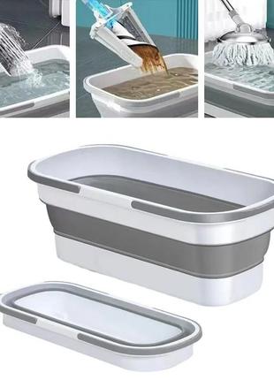 Складаний кошик для прання білизни портативний пластиковий мийний раковин1 фото