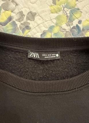 Кофтинка лонгслів світшот жіноча zara вкорочена2 фото