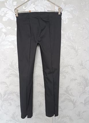 Р 14 / 48-50 стильные базовые черные штаны брюки узкие скинни стрейчевые h&m3 фото