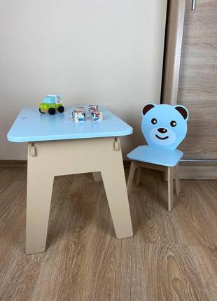 Стол с ящиком и стульчик детский. для игры, учебы, рисования7 фото