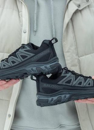 Кроссовки salomon xt-6 expanse black\grey (черные соломон)4 фото