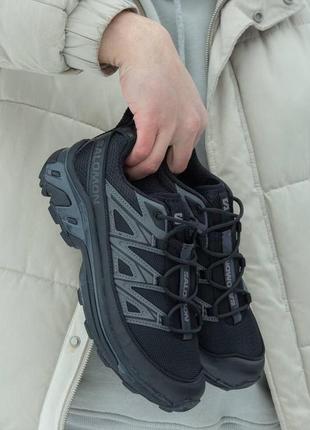 Кроссовки salomon xt-6 expanse black\grey (черные соломон)2 фото