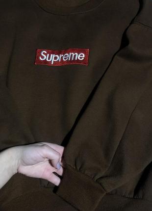 Світшот кофта з принтом supreme4 фото