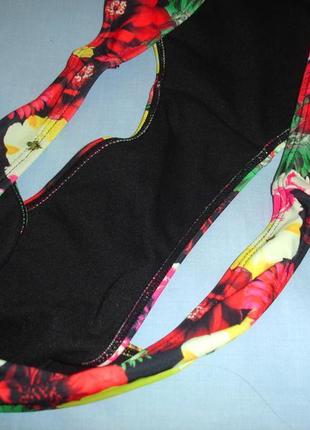 Низ от купальника раздельного трусики женские плавки размер 48 / 14 бикини черный красный4 фото