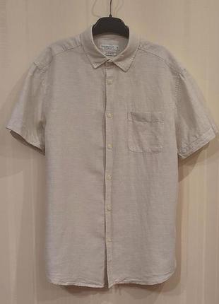 Cedarwood state рубашка с льна на лето мужская тенниска