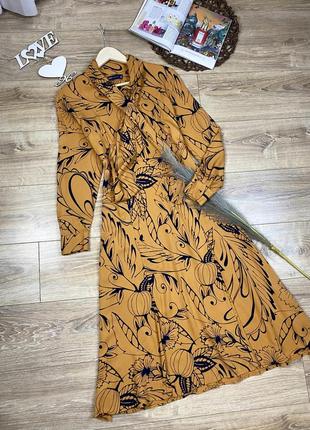 M&s нереальна елегантна і дуже оригінальні міді сукня з розрізами2 фото