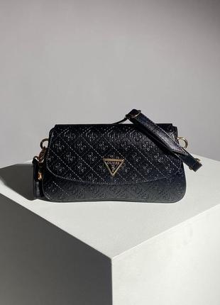 Сумка guess cordelia flap shoulder bag black1 фото