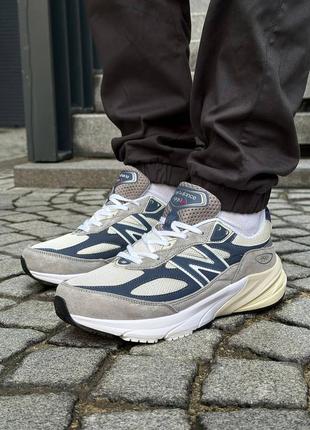 New balance 990v6 grey day grey navy