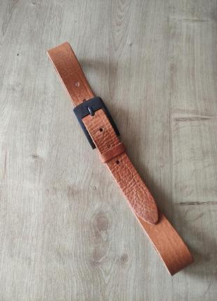 Шикарный  мужской кожаный ремень beans belt ,  размер 90.2 фото