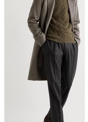 100% шерсть супер качество фирменные теплые шерстяные мужские брюки10 фото