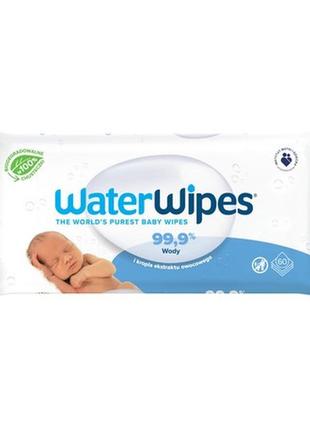 Waterwipes bio, салфетки водяные влажные, 60 шт/польша