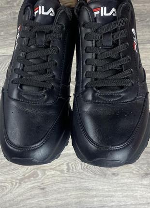 Fila кроссовки 43 размер кожаные чёрные оригинал4 фото