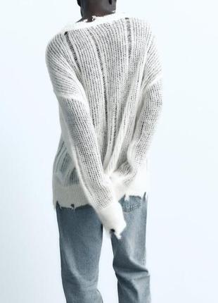 Zara свитер 38% альпака 37% шерсть8 фото