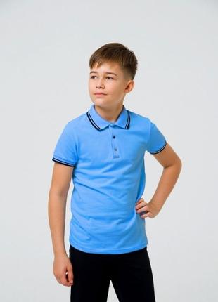 Школьная футболка-поло для мальчика смил smil 122-140р. поло сміл2 фото