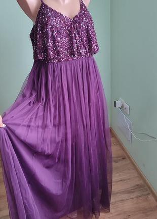 Шикарна вечірня сукня плаття платье розкішна святкова випускна3 фото