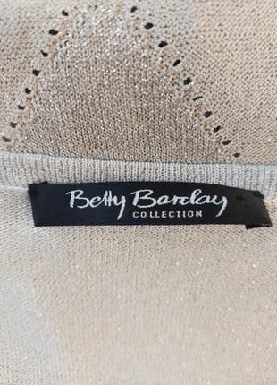 Фирменная betty barclay нарядная кофта/кардиган/джемпер с ниткою люрекса, размер л-ка8 фото
