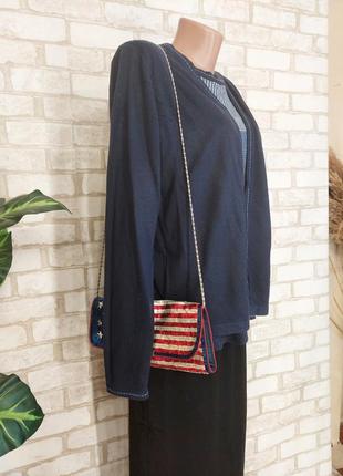 Стильная нарядная кофта/свитер с кофтой обманкой в темно синем цвете, размер хл-2хл3 фото