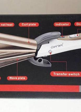 Утюг щипцы для волос 3 in 1 (плойка гофре)9 фото