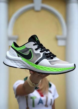 Nike air jordan zoom 85 runner 🆕 чоловічі кросівки найк джордан 🆕 білі/салатові