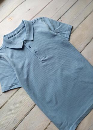 Нова блакитна футболка поло для хлопчика з коротким рукавом george від 4 до 12 років3 фото