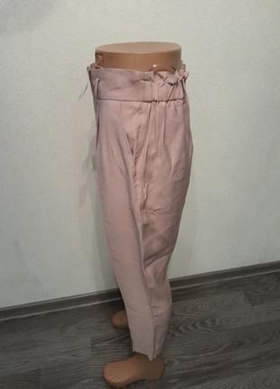 Бежевые бриджи,легкие брюки, штаны, кюлоты, палаццо2 фото