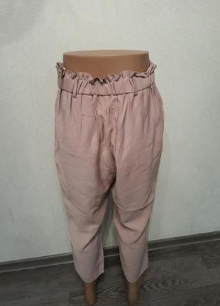 Бежевые бриджи,легкие брюки, штаны, кюлоты, палаццо3 фото