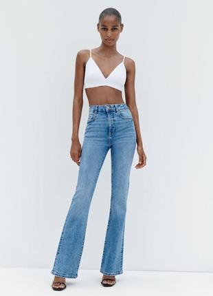 Джинси zara high rise flare