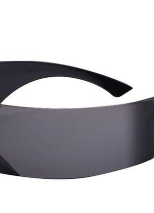 Футуристичні сонцезахисні окуляри для чоловіків та жінок, чорні