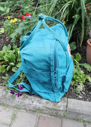 Хайповый унісекс fjallraven kanken green рюкзак оригінал рефлектив лого3 фото