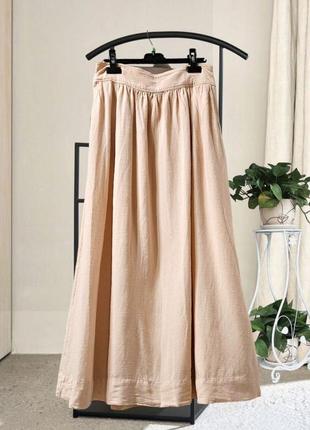 Спідниця натуральна літня з кишенями gap4 фото