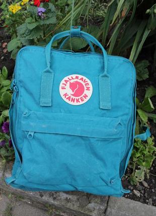 Хайповый унісекс fjallraven kanken green рюкзак оригінал рефлектив лого1 фото