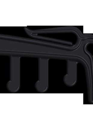 100 шт. плічка вішалки пластмасові для нижньої білизни чорні tam hangers brf1328, 28 см3 фото