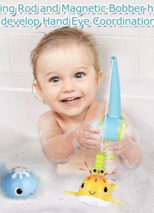 Kindiary bath toys magnetic fishing. іграшки 2в1 для ваної та суші код/артикул 75 219 код/артикул 75 219 код/артикул 75 2194 фото