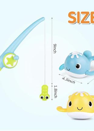 Kindiary bath toys magnetic fishing. іграшки 2в1 для ваної та суші код/артикул 75 219 код/артикул 75 219 код/артикул 75 2191 фото