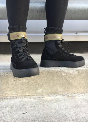 Жіночі черевики puma x fenty scuba boot black осінь весна4 фото