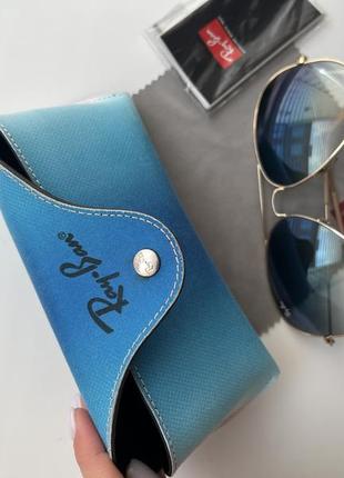 Солнцезащитные очки ray-ban 62014 light blue6 фото