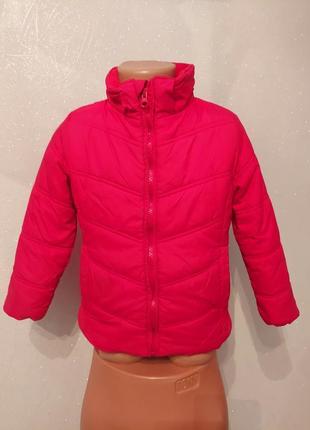 Розовая дутая куртка, курточка демисезон