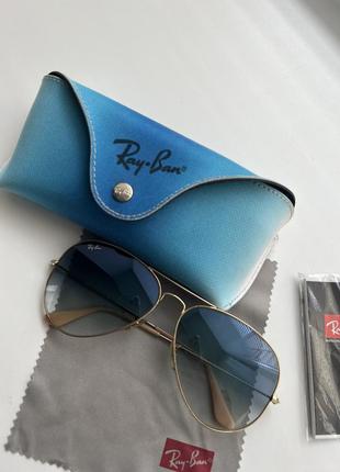 Солнцезащитные очки ray-ban 62014 light blue8 фото