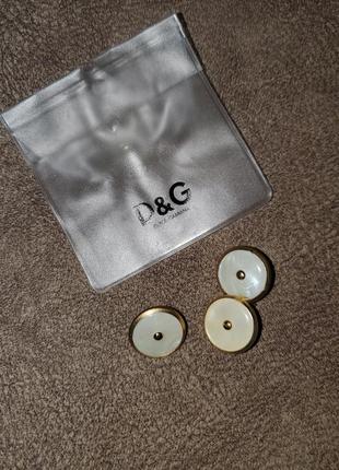 Ґудзики d&amp;g, dolce&amp;gabbana перламутрові ґудзики