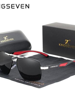 Мужские поляризационные солнцезащитные очки kingseven n7719 silver gray код/артикул 184
